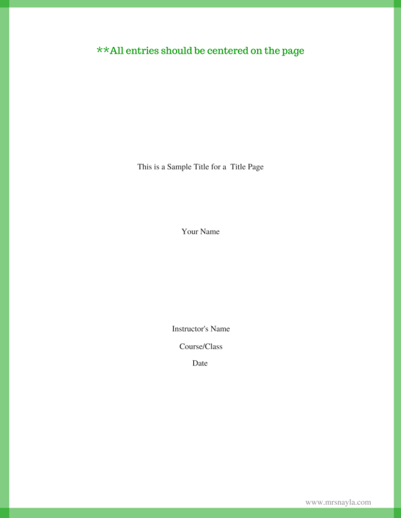 This is a Sample Title for a Title Page(1)
