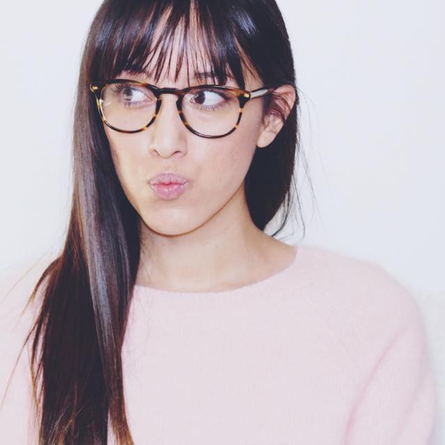 Warby Parker Baker glasses in Striped Sassafras